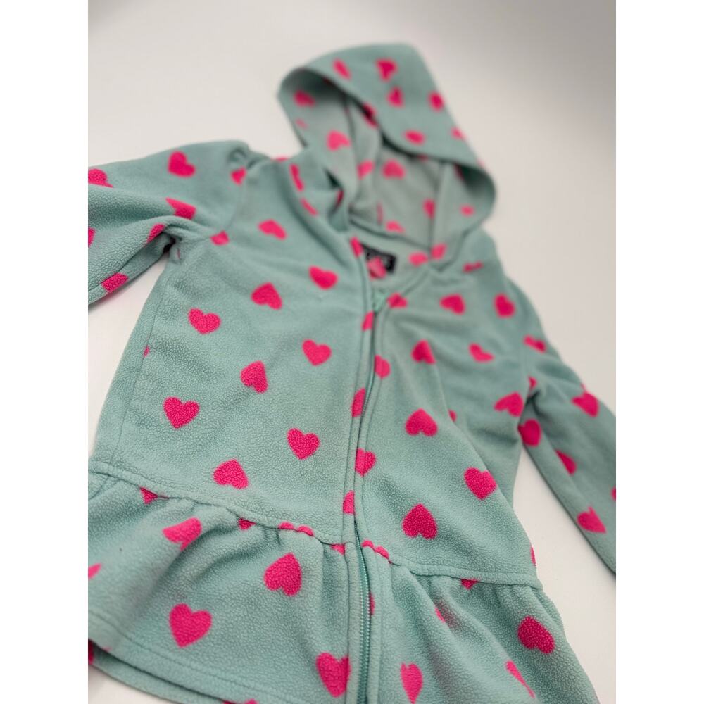 Children's Place | Girls' Zip-Up Hooded Jacket | Size 5 | Pre-Owned | Cozy